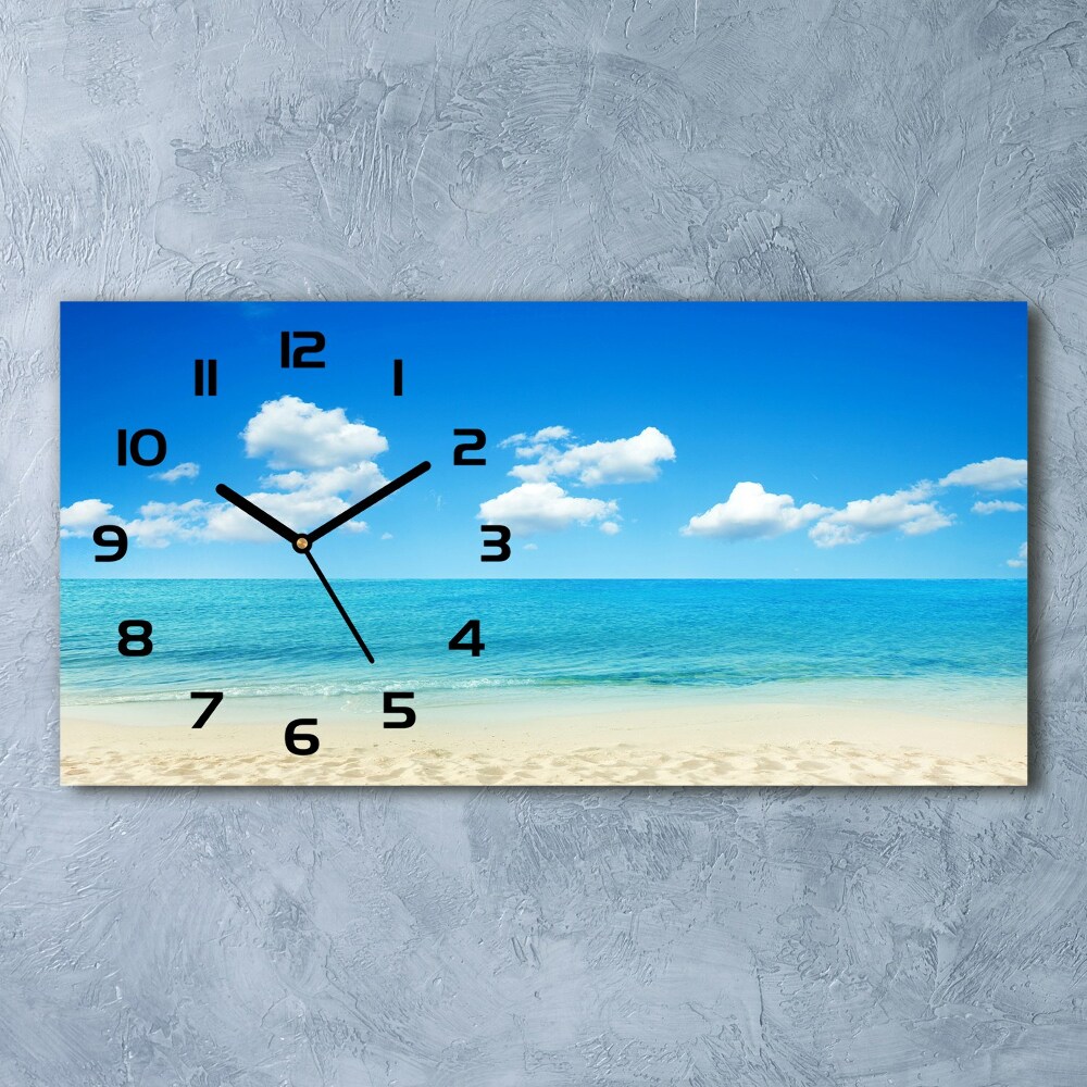 Horizontal wall clock Paradise beach