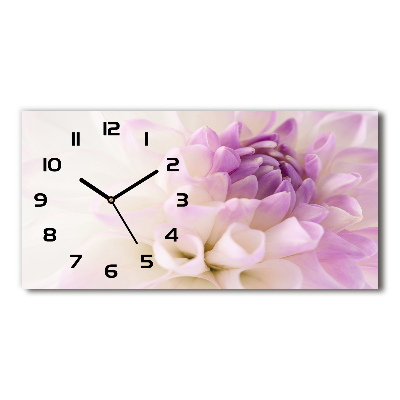 Horizontal rectangular wall clock White Dalia