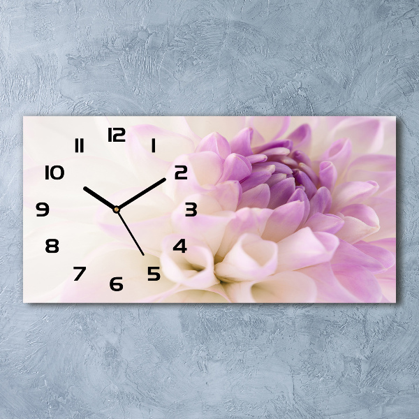 Horizontal rectangular wall clock White Dalia