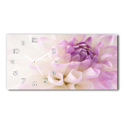 Horizontal rectangular wall clock White Dalia