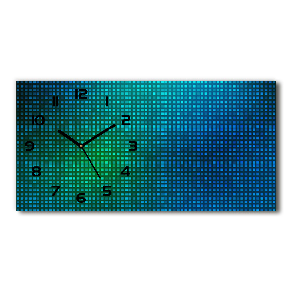 Horizontal wall clock Abstract background