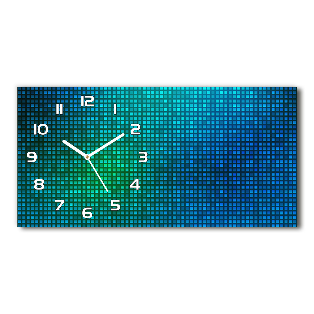 Horizontal wall clock Abstract background