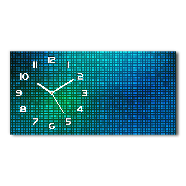 Horizontal wall clock Abstract background