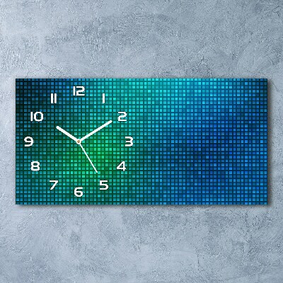 Horizontal wall clock Abstract background