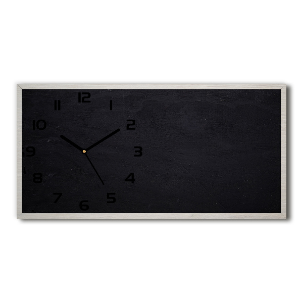 Horizontal wall clock Black board