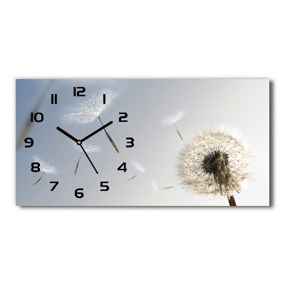 Horizontal wall clock Dandelion