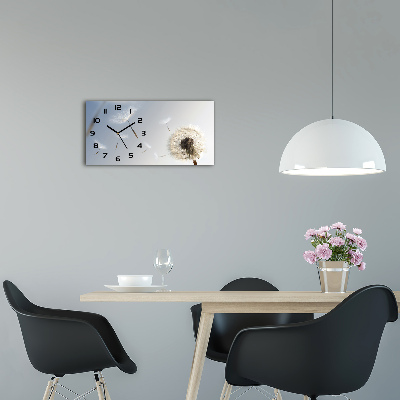 Horizontal wall clock Dandelion