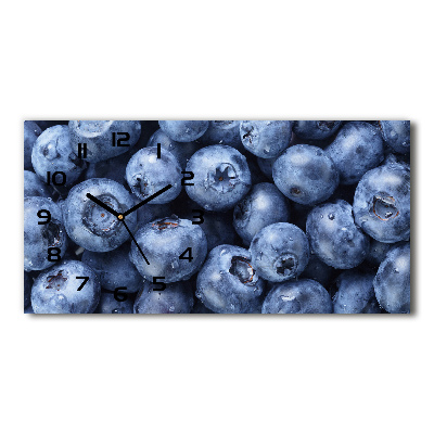 Horizontal rectangular wall clock Berries