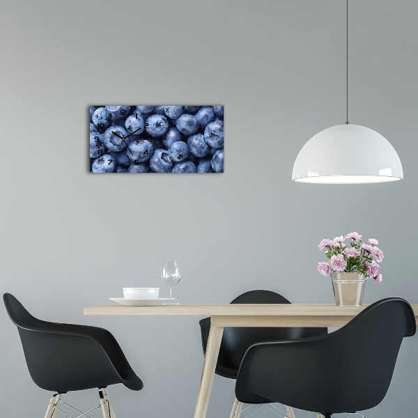 Horizontal rectangular wall clock Berries