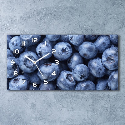 Horizontal rectangular wall clock Berries