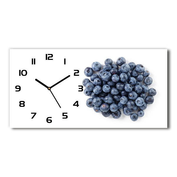 Horizontal rectangular wall clock Berries