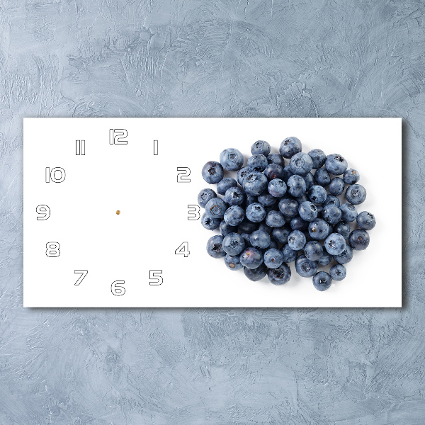 Horizontal rectangular wall clock Berries