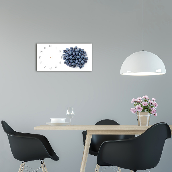 Horizontal rectangular wall clock Berries