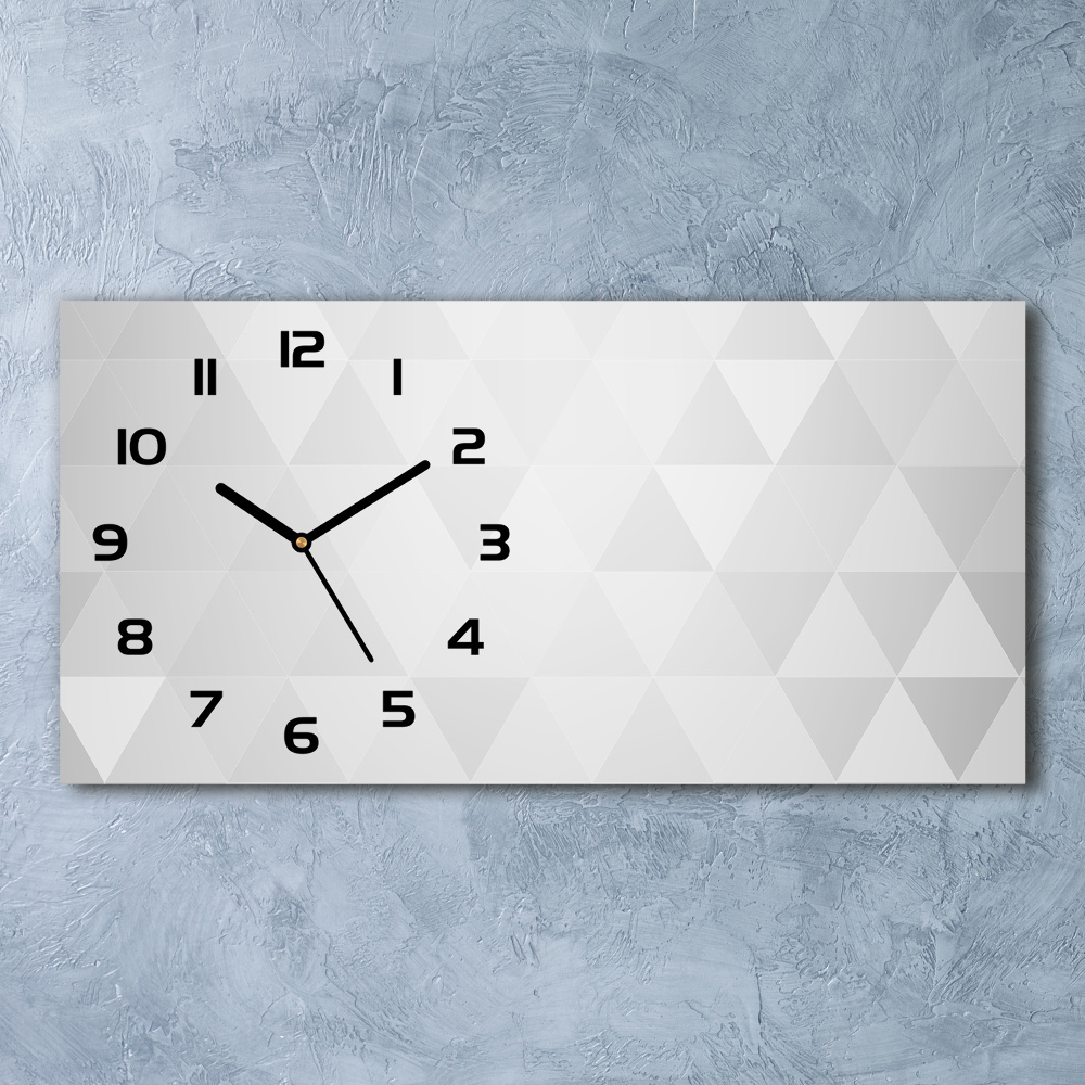 Horizontal rectangular wall clock Abstraction Background