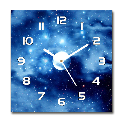 Horizontal rectangular wall clock Geometric background