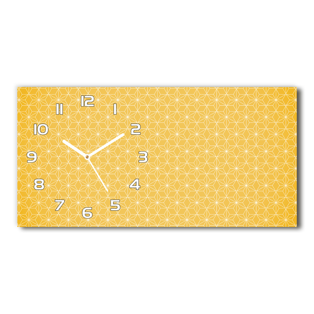 Horizontal rectangular wall clock Stars