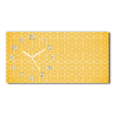 Horizontal rectangular wall clock Stars