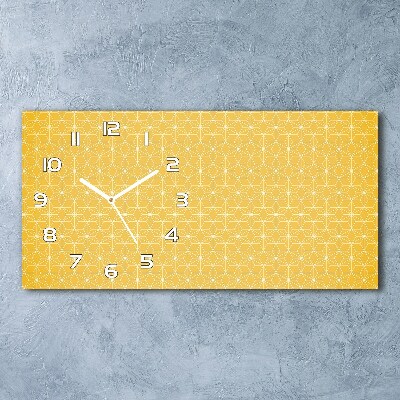 Horizontal rectangular wall clock Stars