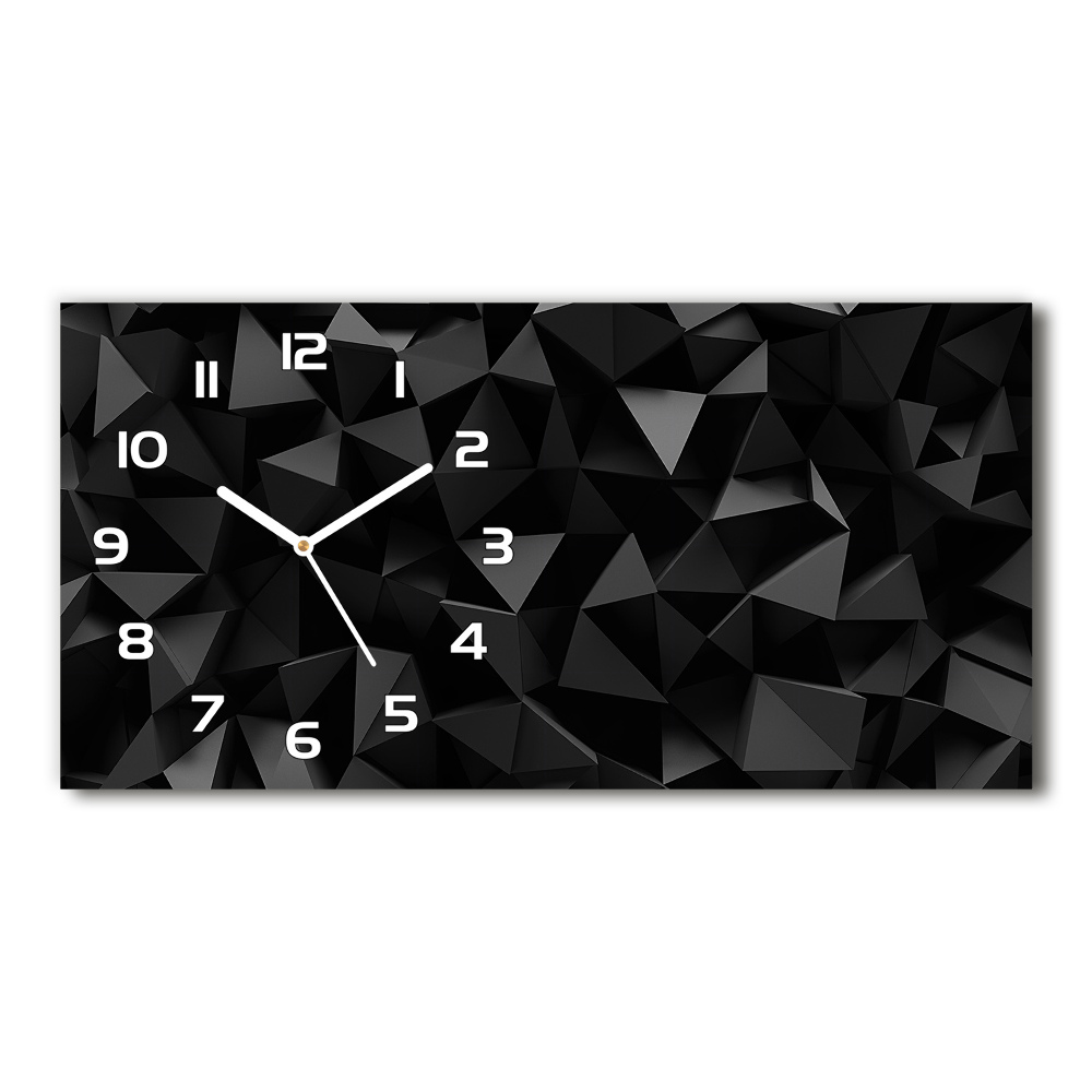 Horizontal wall clock 3D abstraction