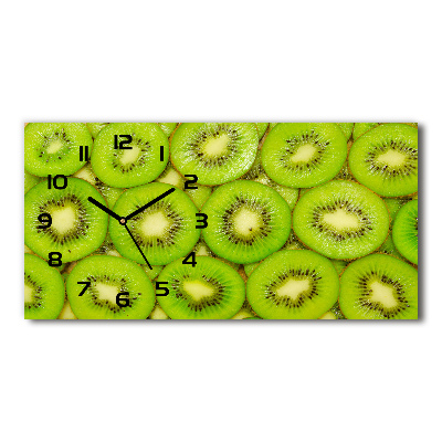 Horizontal rectangular wall clock Kiwi