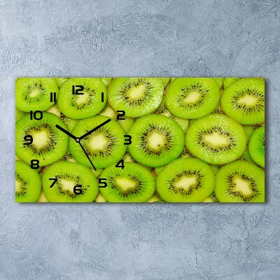 Horizontal rectangular wall clock Kiwi