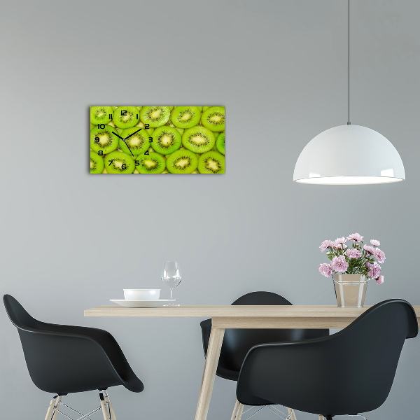 Horizontal rectangular wall clock Kiwi