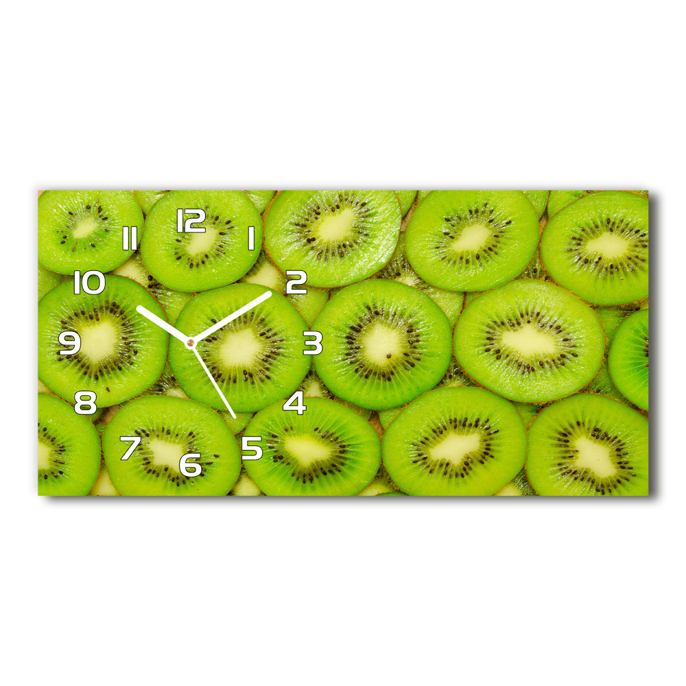 Horizontal rectangular wall clock Kiwi