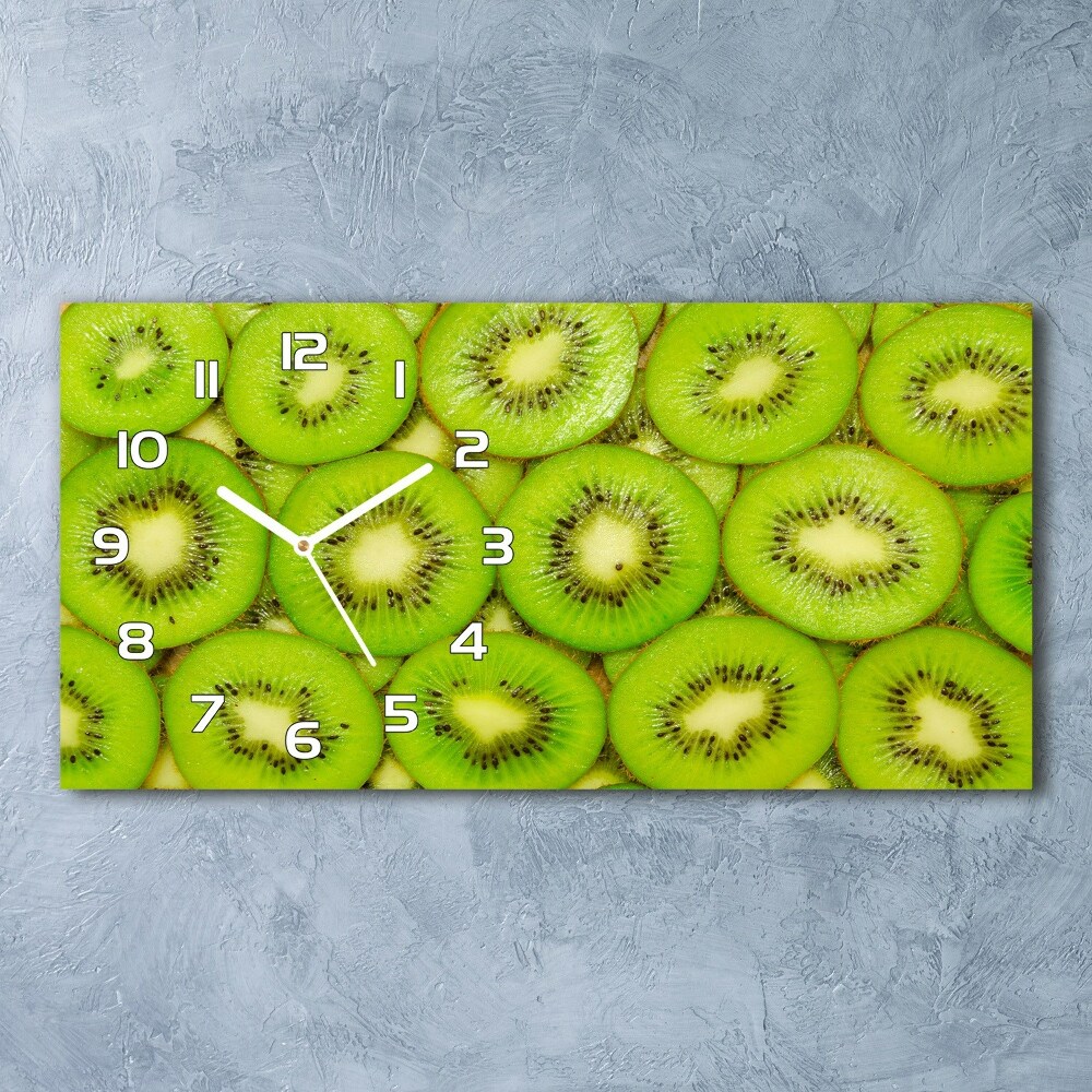 Horizontal rectangular wall clock Kiwi