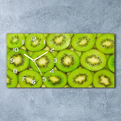 Horizontal rectangular wall clock Kiwi