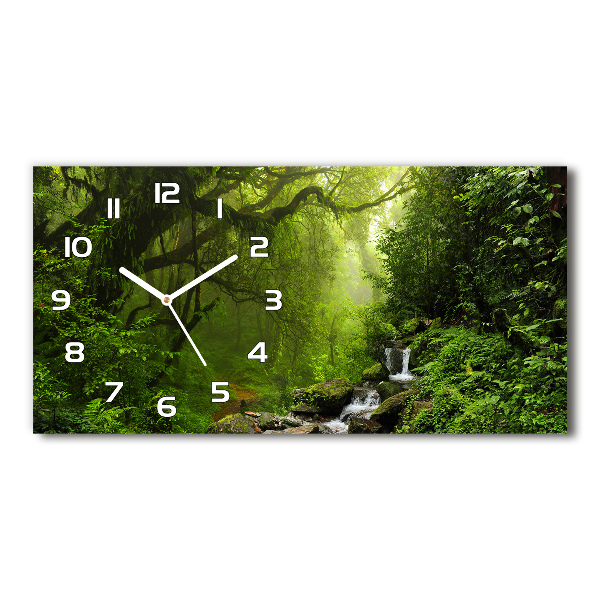 Horizontal wall clock Jungle in Nepal