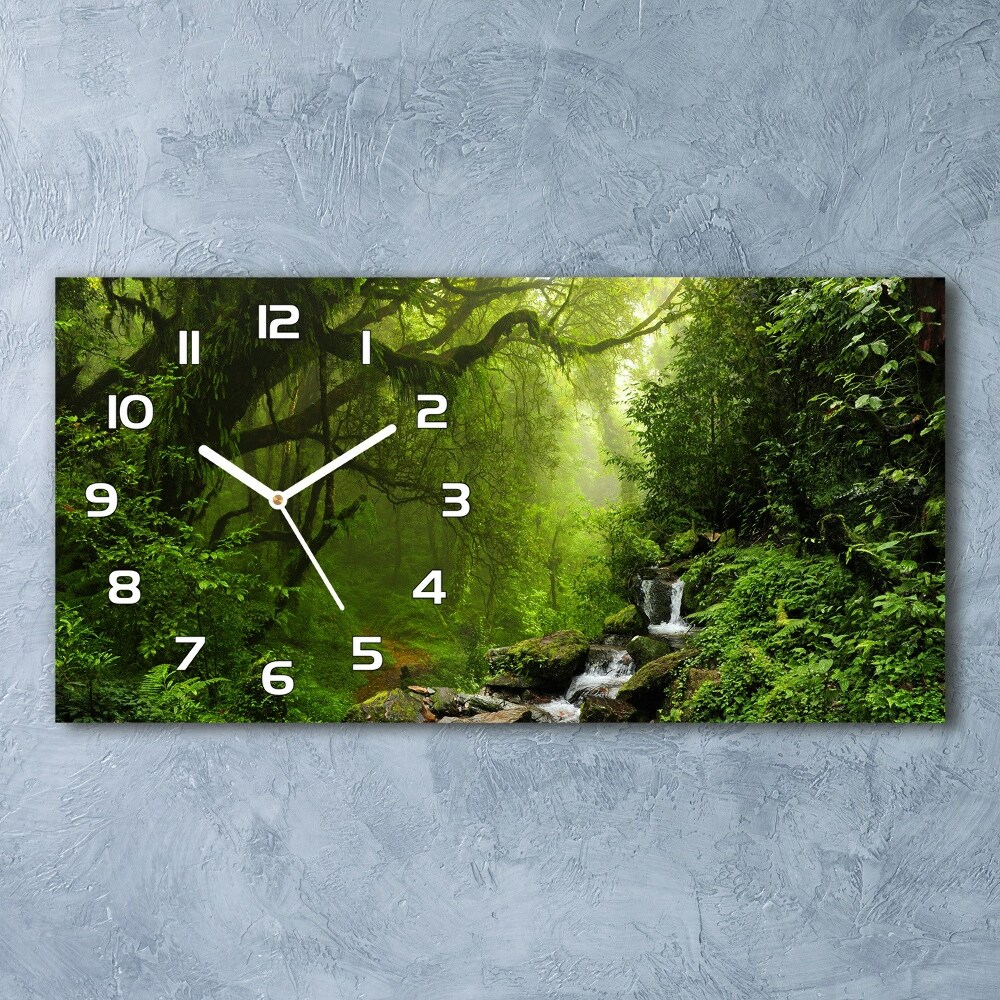 Horizontal wall clock Jungle in Nepal