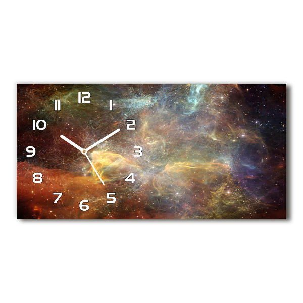 Horizontal wall clock Cosmos