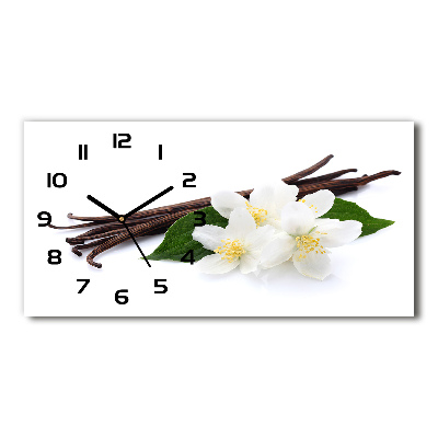 Horizontal wall clock Jasmine and vanilla