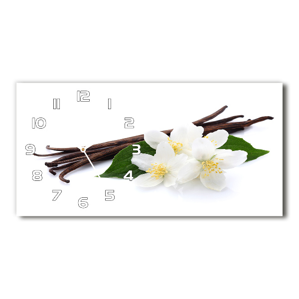 Horizontal wall clock Jasmine and vanilla