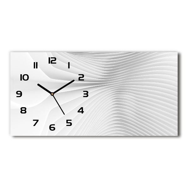 Horizontal wall clock Abstraction lines