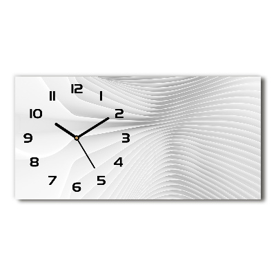 Horizontal wall clock Abstraction lines