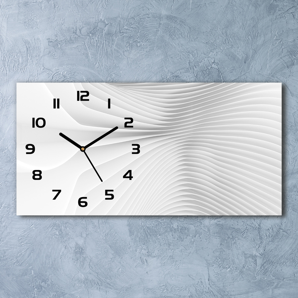 Horizontal wall clock Abstraction lines