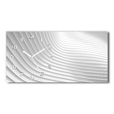 Horizontal rectangular wall clock Abstraction lines