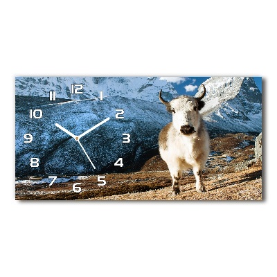 Horizontal wall clock Like a common mountain