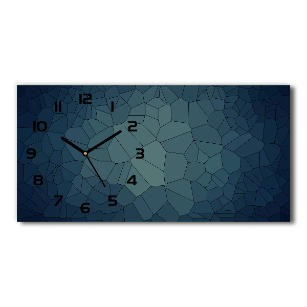 Horizontal rectangular wall clock Abstraction Background