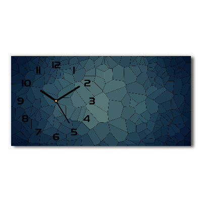 Horizontal rectangular wall clock Abstraction Background