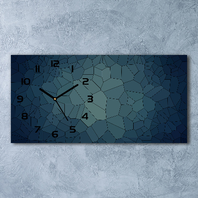 Horizontal rectangular wall clock Abstraction Background