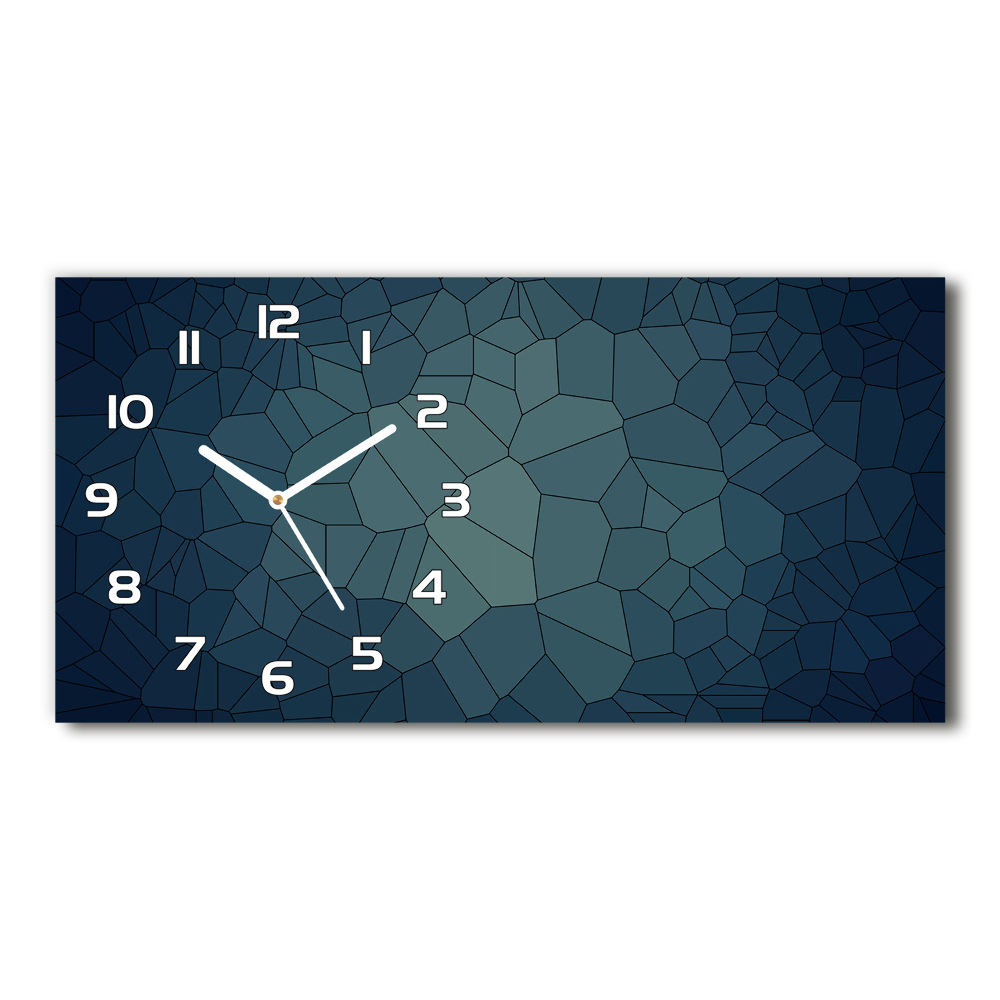 Horizontal rectangular wall clock Abstraction Background