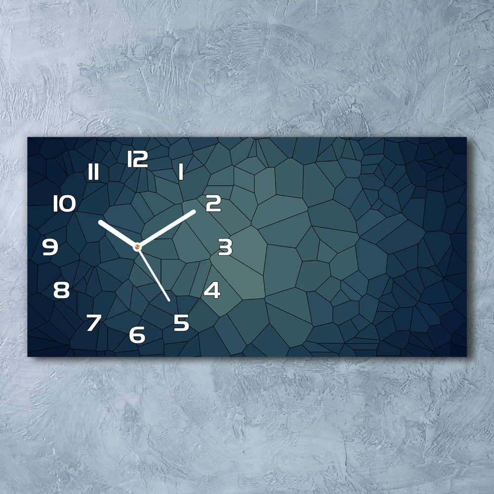 Horizontal rectangular wall clock Abstraction Background