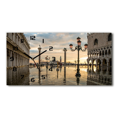 Horizontal wall clock Venice Italy