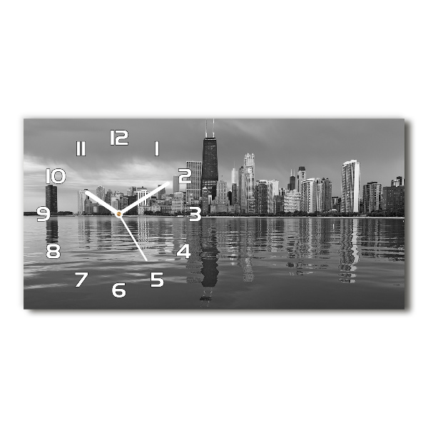 Horizontal wall clock Chicago