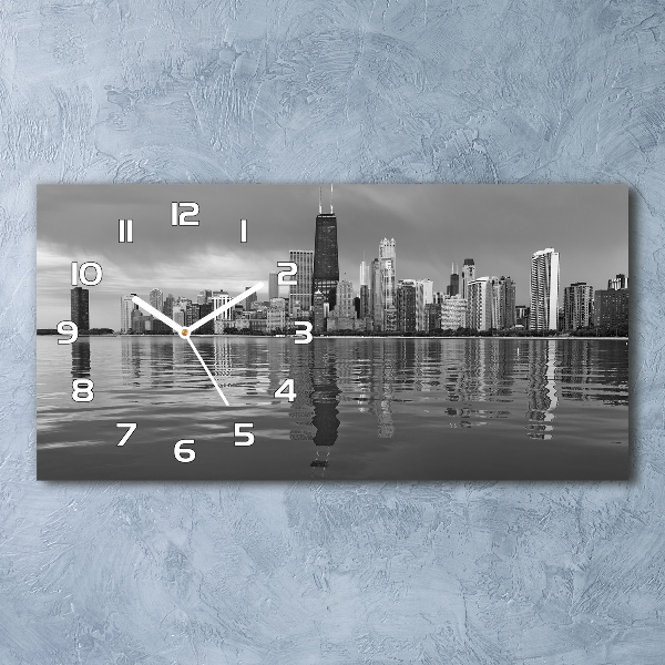 Horizontal wall clock Chicago