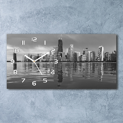 Horizontal wall clock Chicago