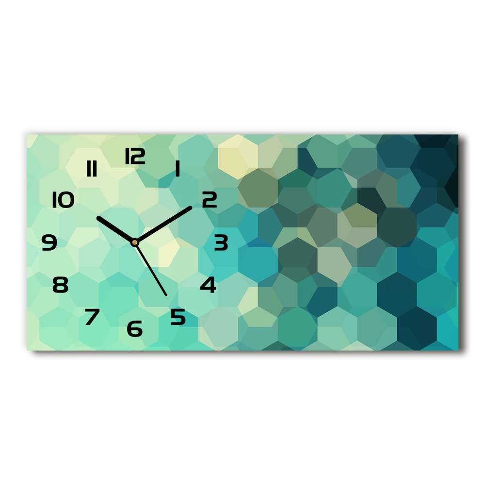 Horizontal wall clock Abstraction Background