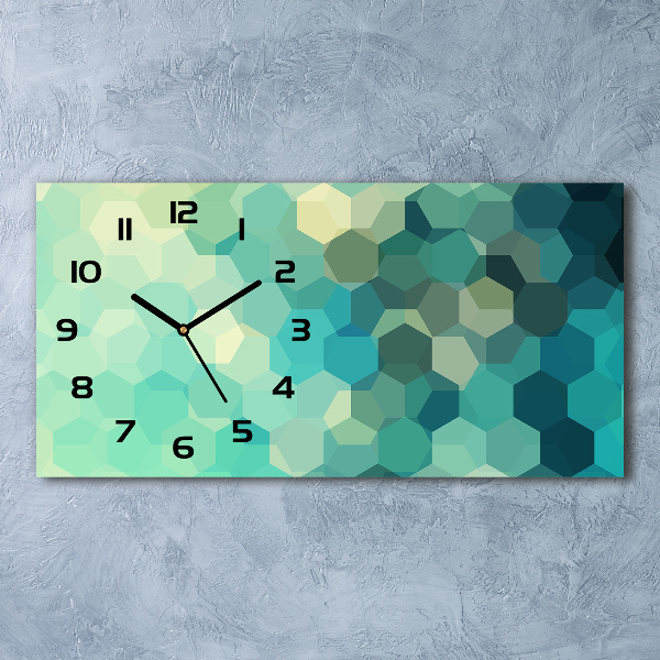 Horizontal wall clock Abstraction Background